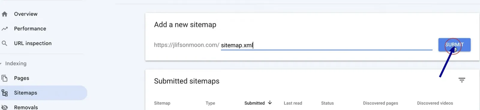 click “Submit” to finish the process.